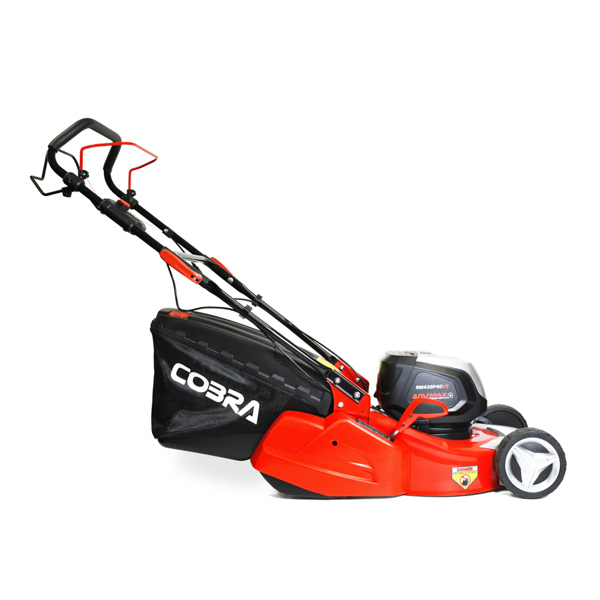 Cobra RM43SP40VX 43cm Cordless Rear Roller Lawn Mower with Battery & Charger (Self Propelled)