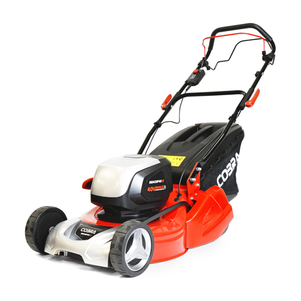 Cobra RM43SP40VX 43cm Cordless Rear Roller Lawn Mower with Battery & Charger (Self Propelled)