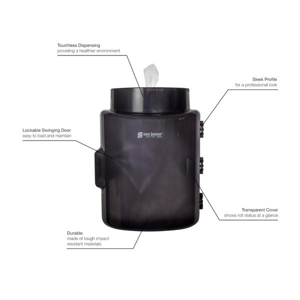Wet Wipe Dispenser - Black (800-2000 Sheet)