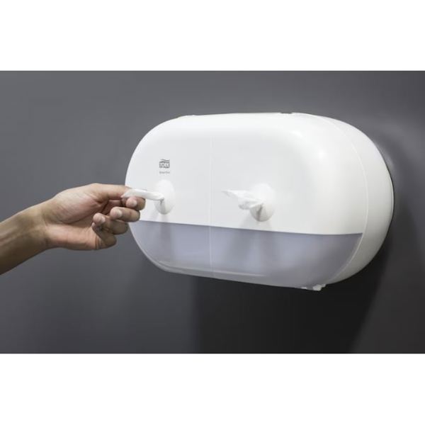 Tork Smart One Mini Twin Dispenser-White