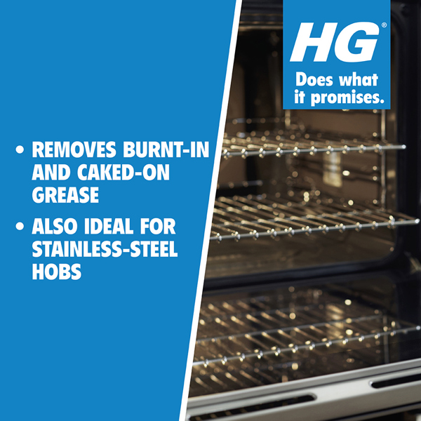 HG Oven, Grill & Barbecue Cleaner with Foam Scourer