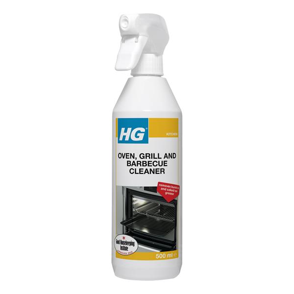 HG Oven, Grill & Barbecue Cleaner with Foam Scourer (Pack of 2)