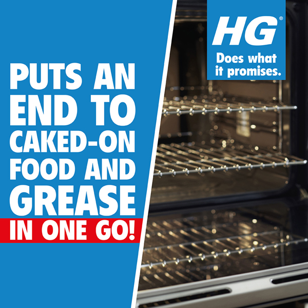 HG Oven, Grill & Barbecue Cleaner with Microfibre Cloth (Pack of 2)