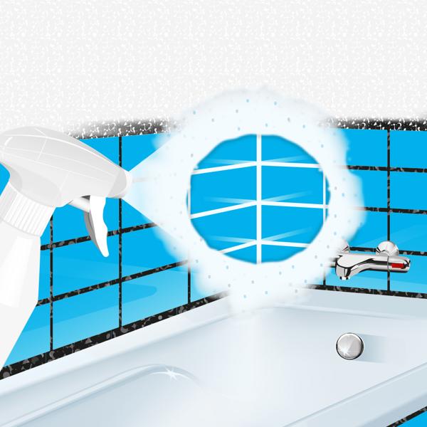 HG Mould Remover Foam Spray with Foam Scourer
