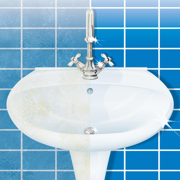 HG Limescale Remover Foam Spray with Microfibre Cloth & Protective Gloves