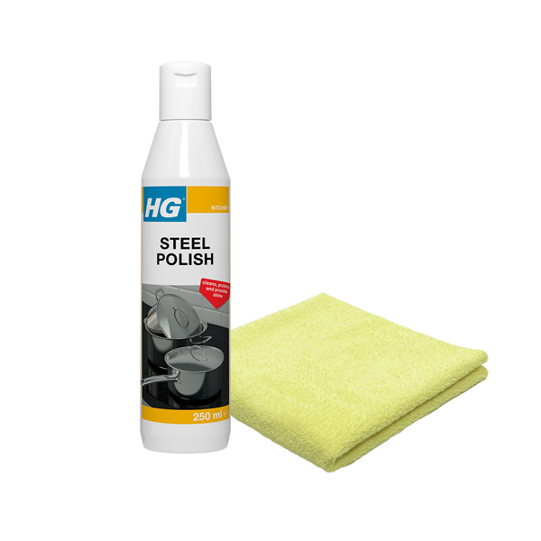 HG Steel Polish with Microfibre Cloth