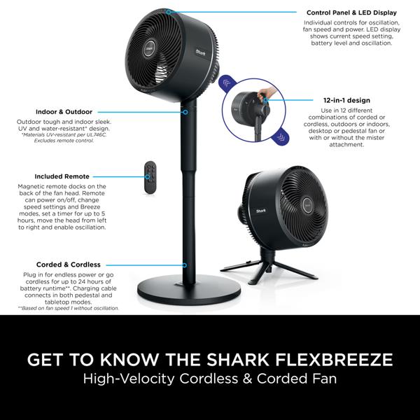 Shark FlexBreeze Portable Hybrid Fan FA220UK