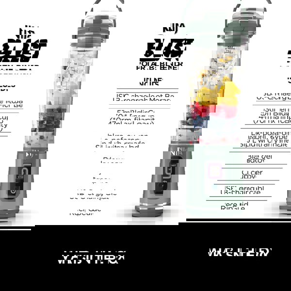 Ninja Blast Cordless Portable Blender (Forest Green) BC151UKEM