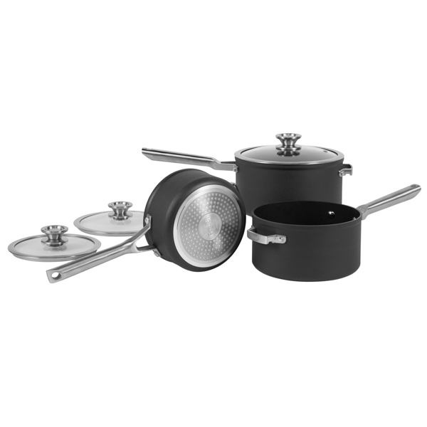 Ninja ZEROSTICK Stackable 3-Piece Saucepan Set C53000UK