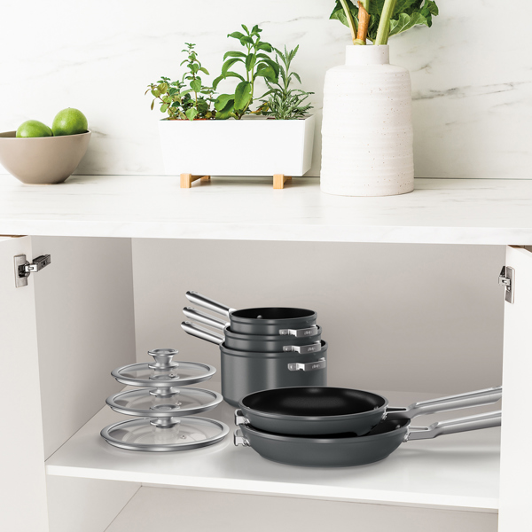 Ninja ZEROSTICK Stackable 5-Piece Pan Set C55000UK