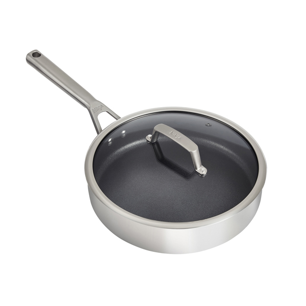 Ninja ZEROSTICK Stainless Steel 26cm Saute Pan with Lid C60126UK