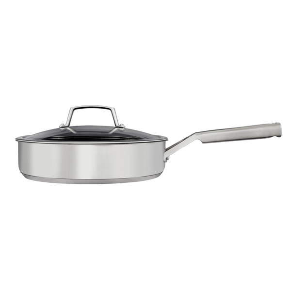 Ninja ZEROSTICK Stainless Steel 26cm Saute Pan with Lid C60126UK