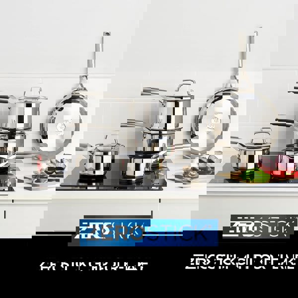 Ninja ZEROSTICK Stainless Steel 16cm Saucepan with Lid C60216UK