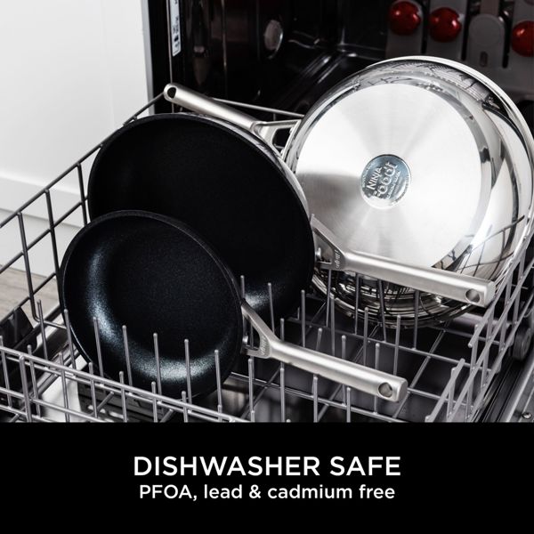 Ninja ZEROSTICK Stainless Steel 16cm Saucepan with Lid C60216UK