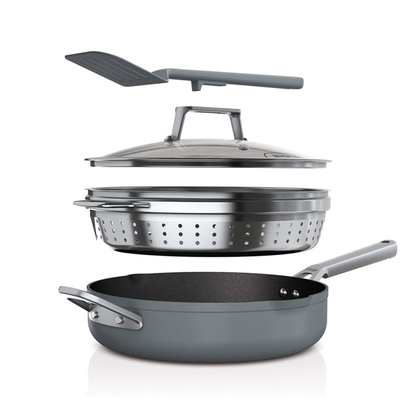 Ninja Foodi 9-in-1 PossiblePan with ZEROSTICK (Sea Salt Grey) CW102GYUK