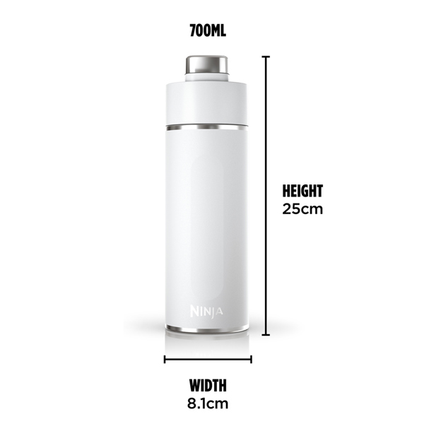 Ninja Thirsti 700ml Travel Bottle (White) DW2401EUUKWH