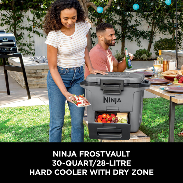 Ninja FrostVault 30QT/28L Hard Cooler with Dry Zone (Slate Grey) FB131UKGY