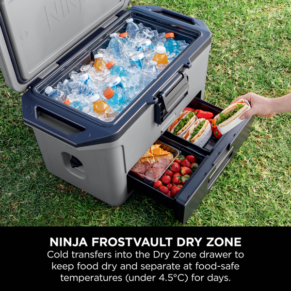 Ninja FrostVault 50QT/47L Hard Cooler with Dry Zone (Slate Grey) FB151UKGY
