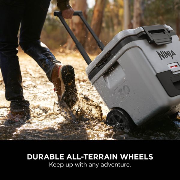 Ninja FrostVault 30QT/28L Wheeled Cooler with Dry Zone (Slate Grey) FB230UKGY