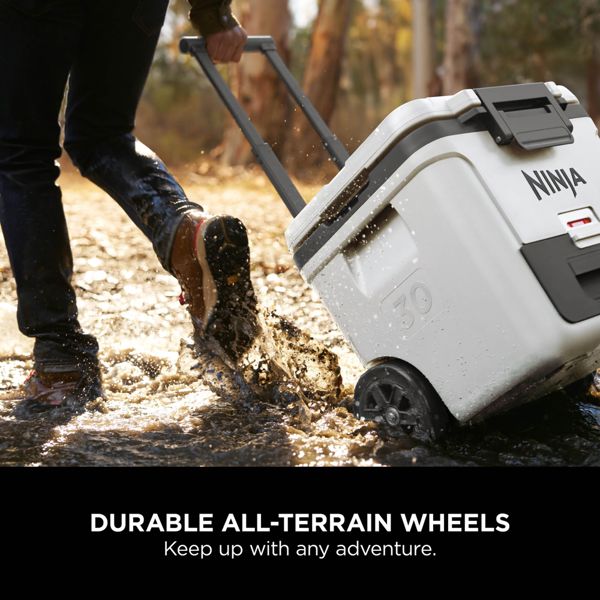 Ninja FrostVault 30QT/28L Wheeled Cooler with Dry Zone (Cloud White) FB230UKWH