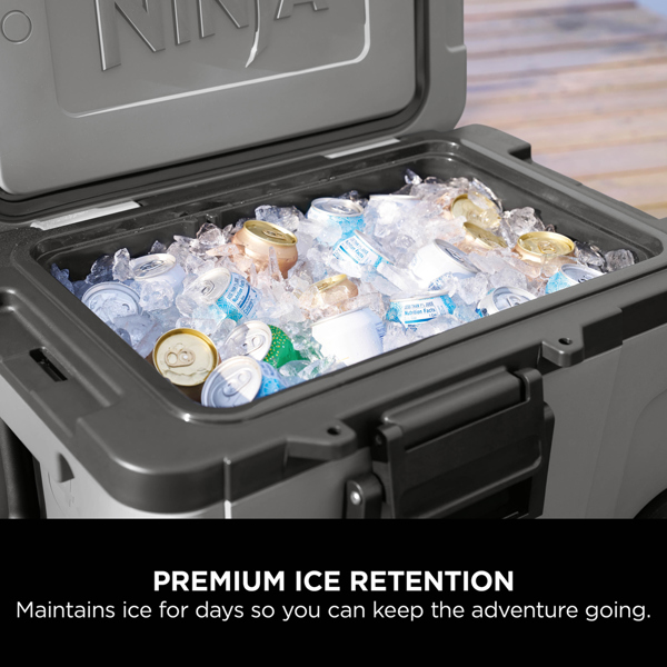 Ninja FrostVault 45QT/42L Wheeled Cooler with Dry Zone (Slate Grey) FB245UKGY