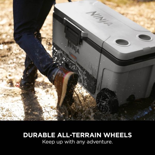 Ninja FrostVault 65QT/61L Wheeled Cooler with Dry Zone (Slate Grey) FB265EUUKGY