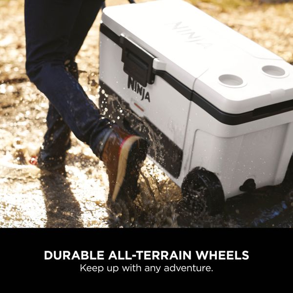 Ninja FrostVault 65QT/61L Wheeled Cooler with Dry Zone (Cloud White) FB265EUUKWH