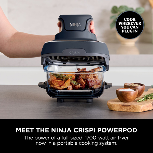 Ninja CRISPi 4-in-1 Portable Glass Air Fryer (Cyber Space) FN101UKGY