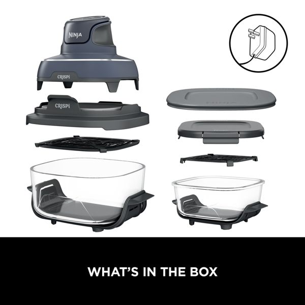 Ninja CRISPi 4-in-1 Portable Glass Air Fryer (Cyber Space) FN101UKGY