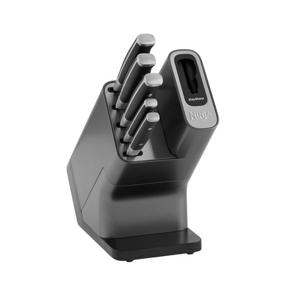 Ninja Foodi StaySharp Knife Block with Integrated Sharpener (5-Piece Set) K32005UK