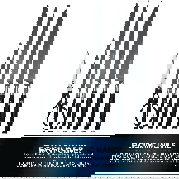 Ninja Foodi StaySharp Knife Block with Integrated Sharpener (6-Piece Set) K32006UK