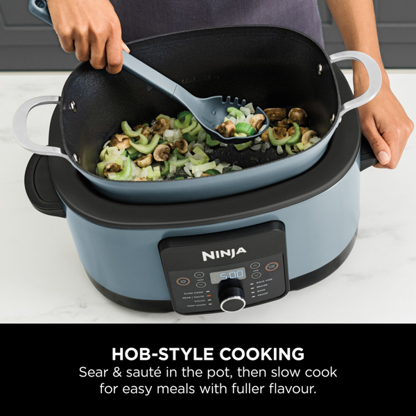 Ninja Foodi 8-in-1 PossibleCooker Slow Cooker & Multi-Cooker (Sea Salt Grey) MC1001UK