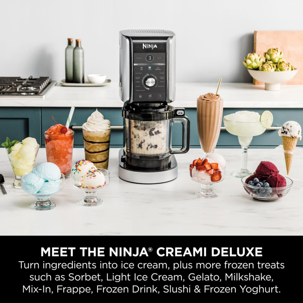 Ninja CREAMi Deluxe 10-in-1 Ice Cream & Frozen Drink Maker NC501UK