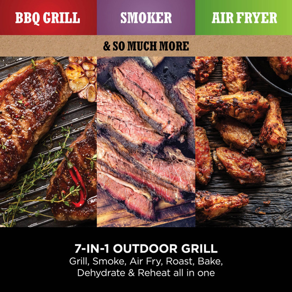 Ninja Woodfire Electric BBQ Grill & Smoker OG701UK