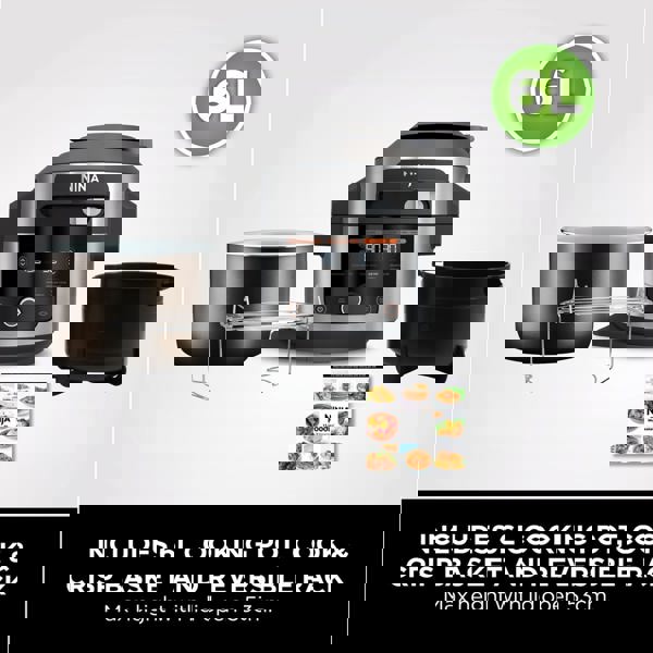 Ninja Foodi 11-in-1 SmartLid Multi-Cooker 6L OL550UK