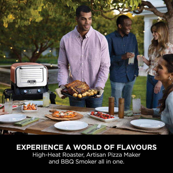 Ninja Woodfire Electric Outdoor Oven, Pizza Maker & BBQ Smoker OO101UK