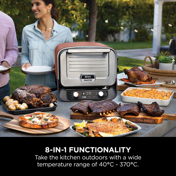 Ninja Woodfire Electric Outdoor Oven, Pizza Maker & BBQ Smoker OO101UK