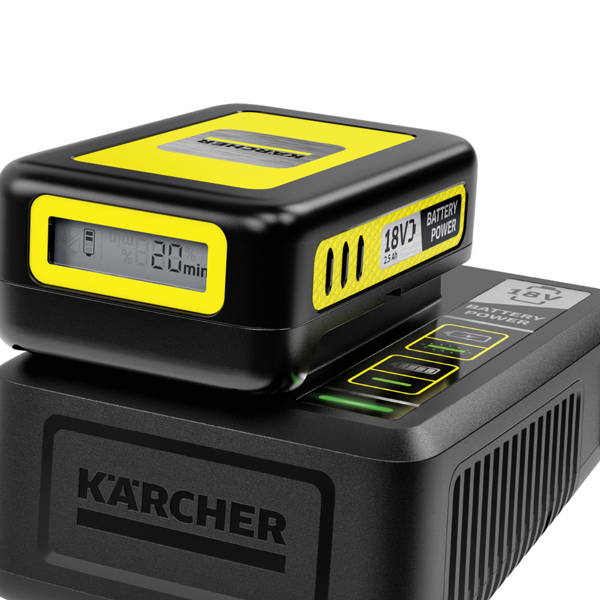 Karcher 18v / 2.5Ah Li-Ion Battery & Fast Charger