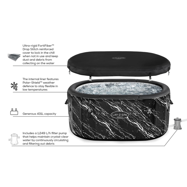 Lay-Z-Spa Glacial Dip Pro Ice Bath Cold Plunge Recovery Tub with Pump