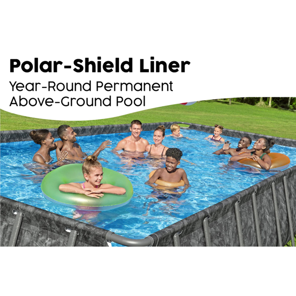 Bestway 24ft APX 365 Rectangular Pool Set