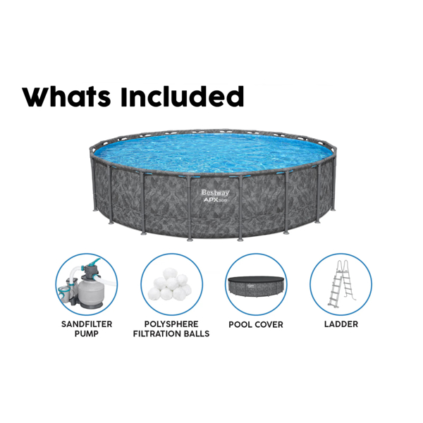 Bestway 20ft APX 365 Round Pool Set
