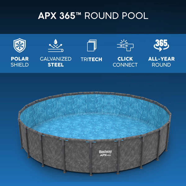 Bestway 20ft APX 365 Round Pool Set