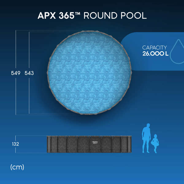 Bestway 18ft APX 365 Round Pool Set