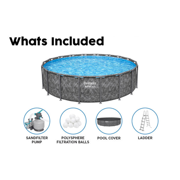 Bestway 18ft APX 365 Round Pool Set