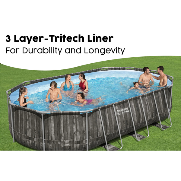 Bestway 20ft Steel Pro Max Oval Pool Set