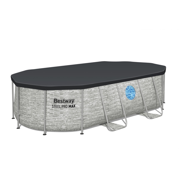 Bestway 14ft Steel Pro Max Oval Splashview Pool Set