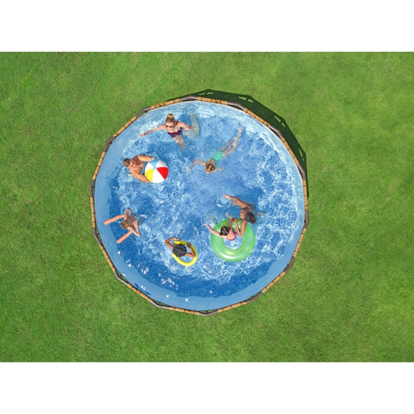 Bestway 14ft Steel Pro Max Round Splashview Pool Set