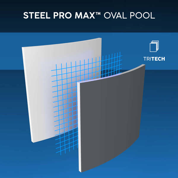 Bestway 10ft Steel Pro Max Oval Pool Set