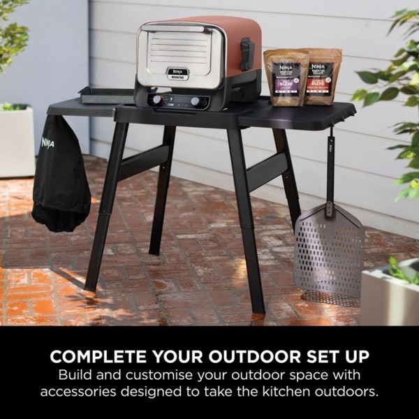 Ninja Woodfire BBQ & Outdoor Oven Adustable Stand & Side Table 4718J800EUUK