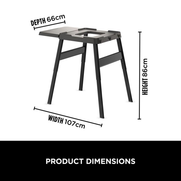 Ninja Woodfire BBQ & Outdoor Oven Adustable Stand & Side Table 4718J800EUUK